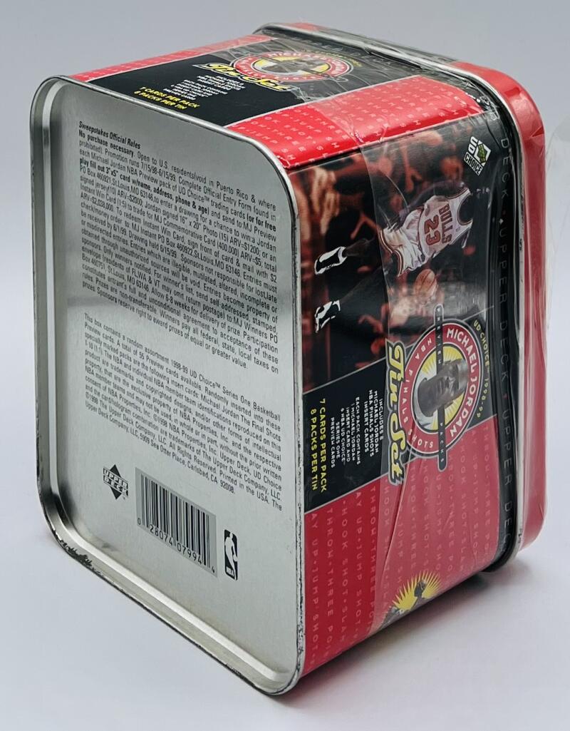 1998-99 UD Choice Michael Jordan Final Shots Basketball Tin Set Image 4
