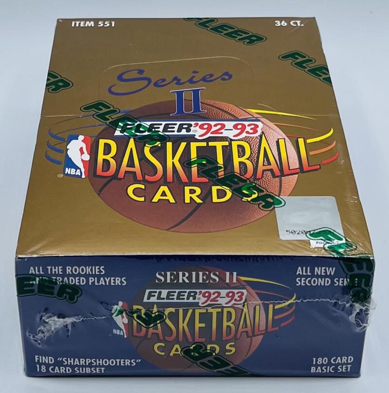 1992-93 Fleer Series 2 Basketball Box Shaquille O'Neal Rookie Image 1