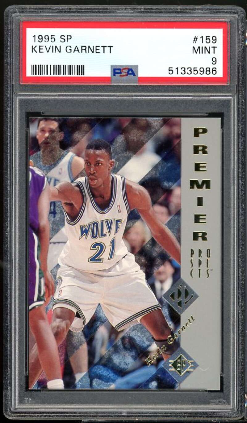 Kevin Garnett Rookie Card 1995-96 SP #159 PSA 7 Image 1