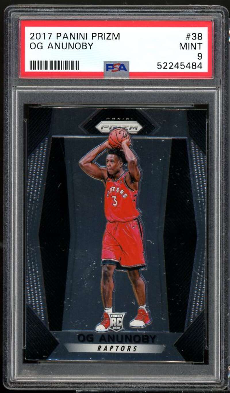 Og Anunoby Rookie Card 2017-18 Panini Prizm #38 PSA 9 Image 1