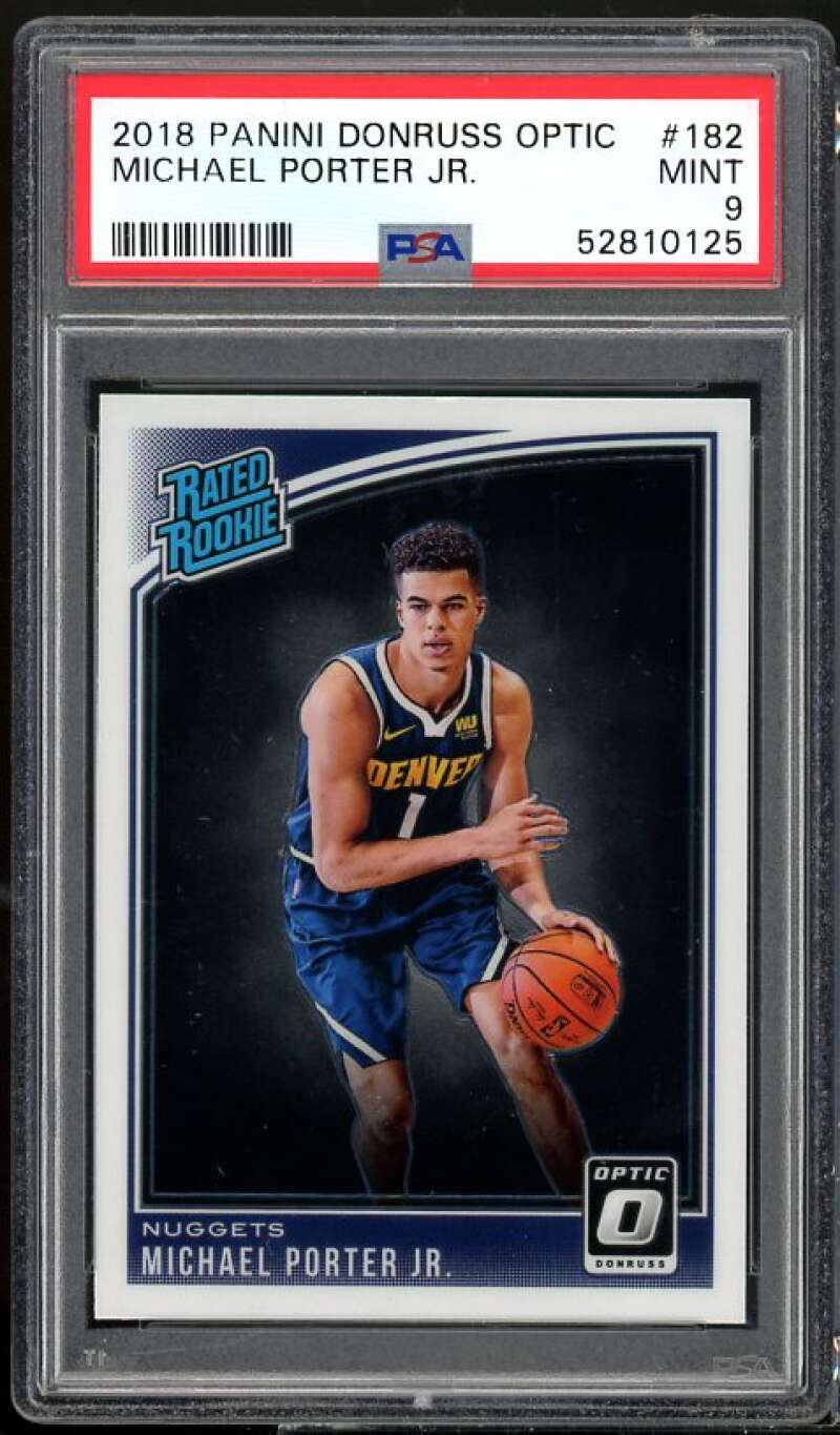 Michael Porter Jr. Rookie Card 2018-19 Donruss Optic #182 PSA 9 Image 1