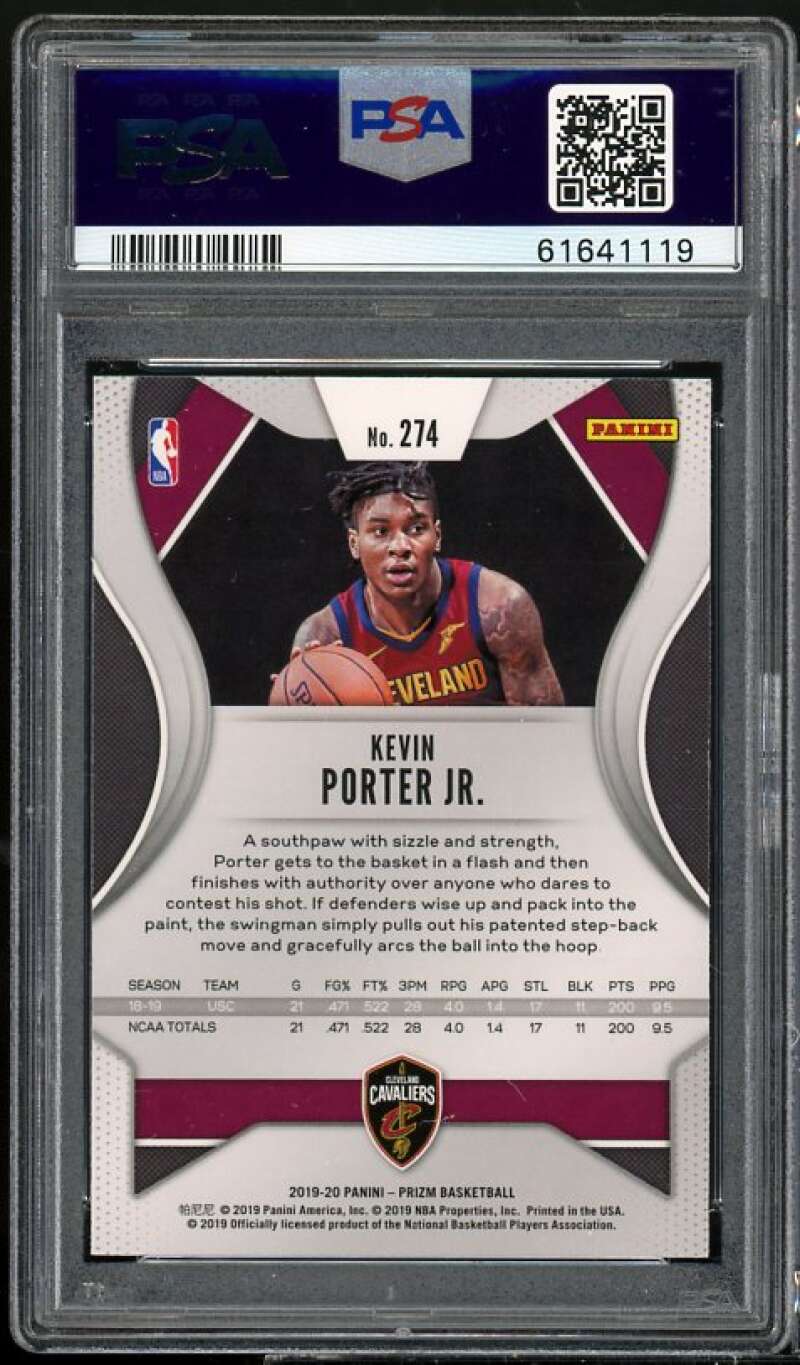 Kevin Porter Jr. Rookie Card 2019-20 Panini Prizm #274 PSA 9 Image 2