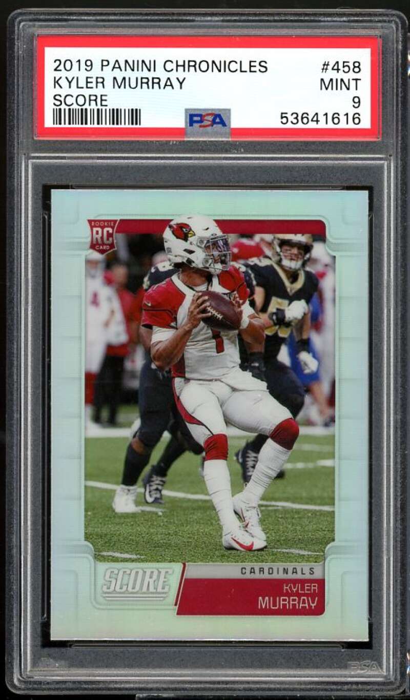 Kyler Murray Rookie Card 2018 Panini Chronicles Score #458 PSA 9 Image 1