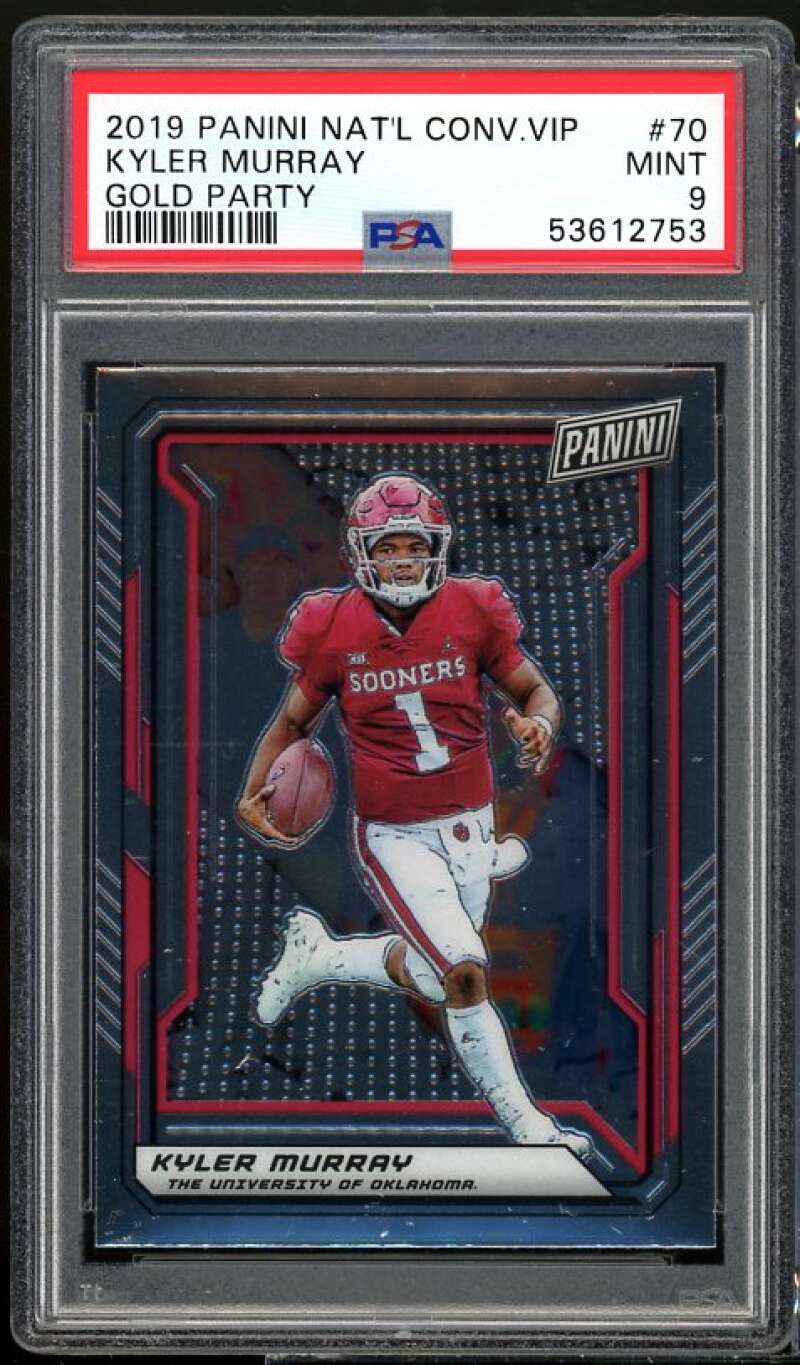 Kyler Murray Rookie 2019 Panini National Convention VIP Gold Party #70 PSA 9 Image 1