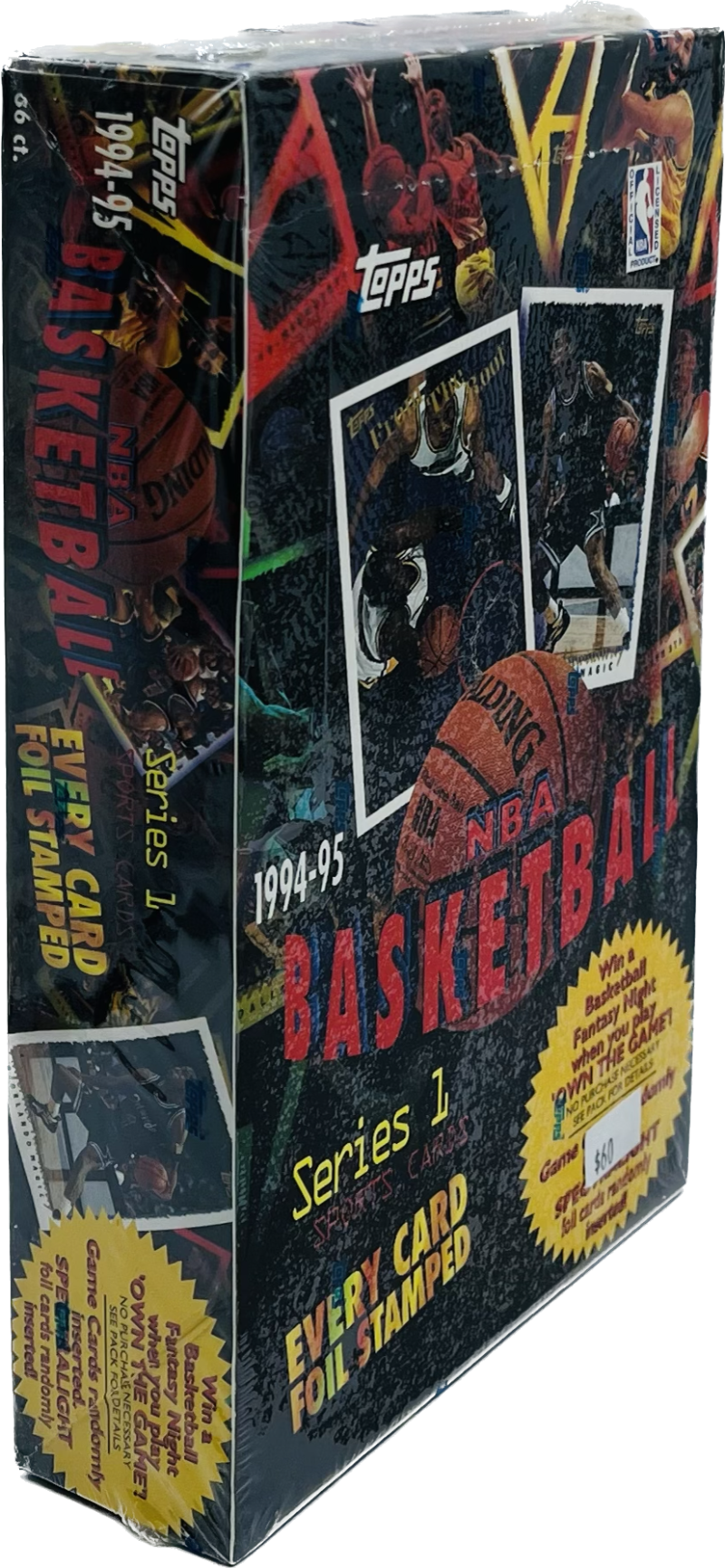 1994-95 Topps NBA Basketball Cards Series 1 Box Image 1