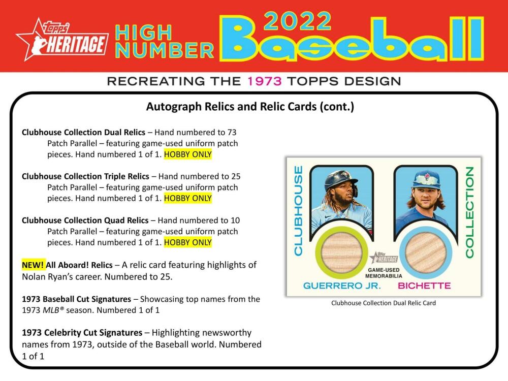 2022 Topps Heritage High Number Baseball Hobby Box Image 7