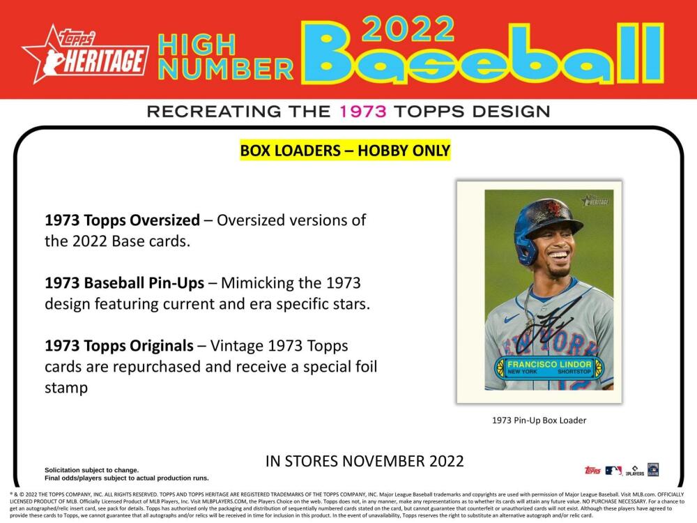 2022 Topps Heritage High Number Baseball Hobby Box Image 8