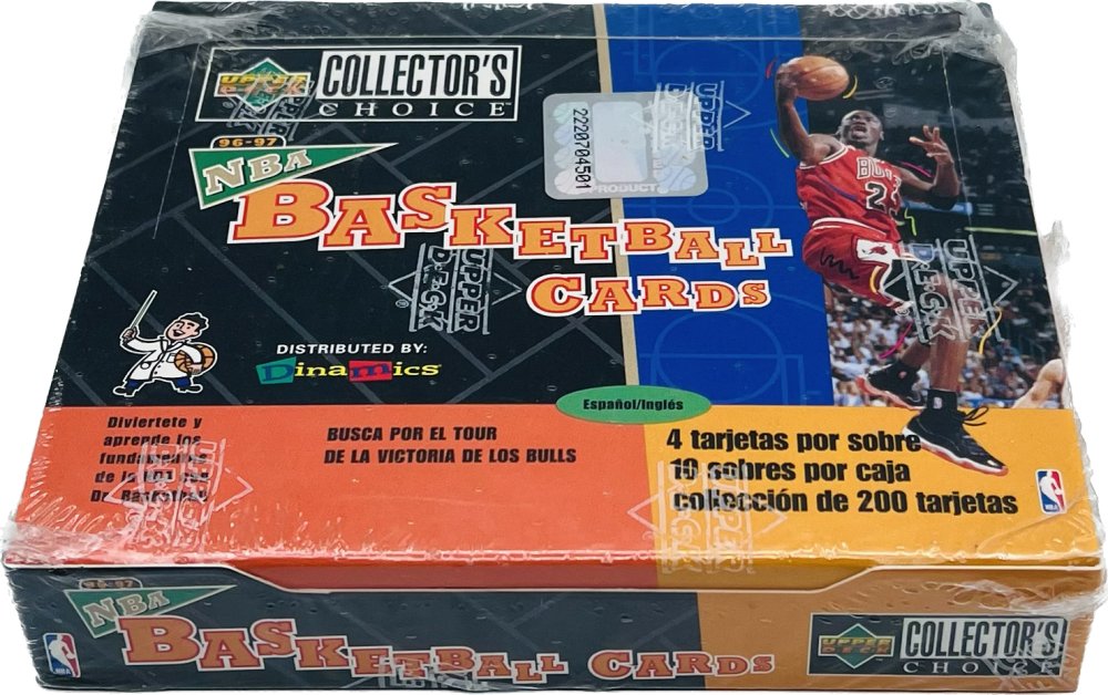 1996-97 Upper Deck Collector's Choice Spanish/ English Basketball Box Image 1