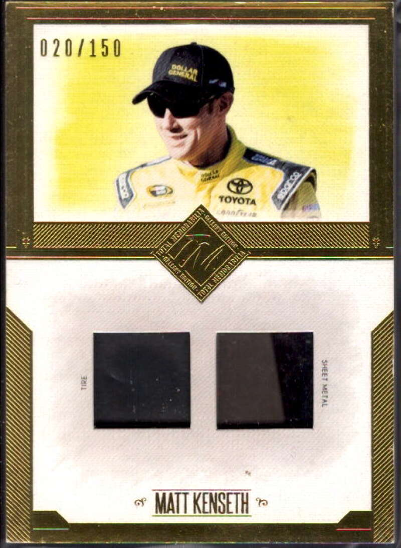 Matt Kenseth Card 2014 Total Memorabilia Dual Swatch Gold #TMMK Image 1