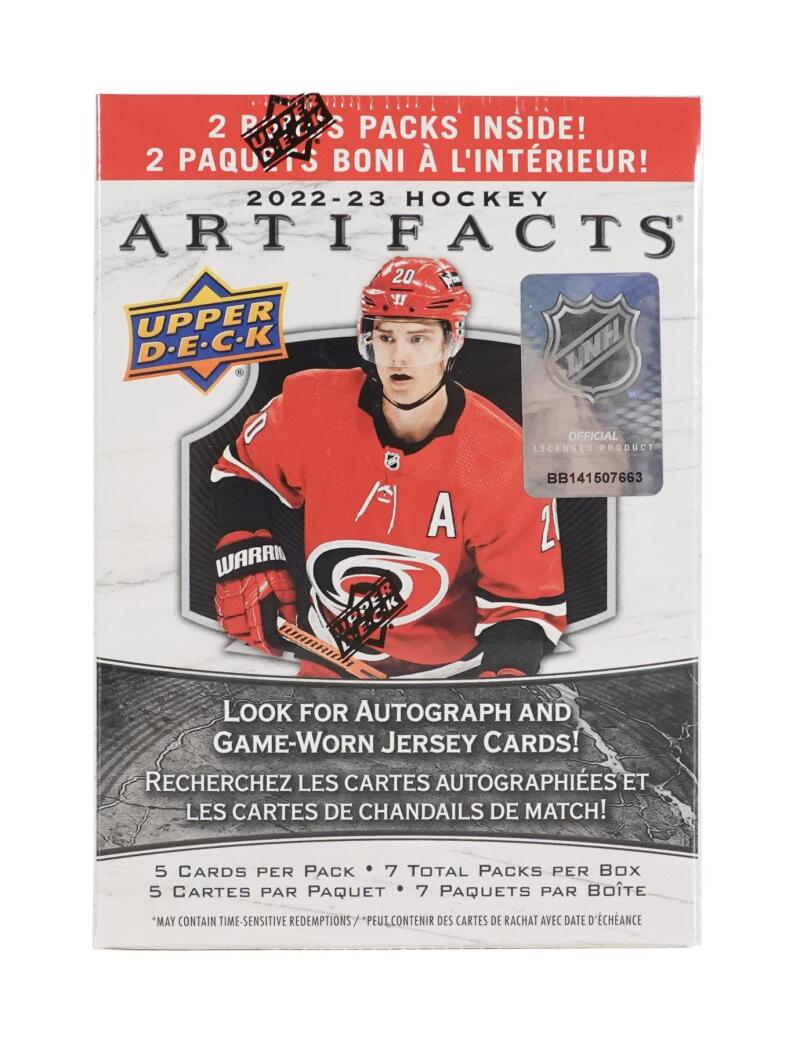 2022-23 Upper Deck Artifacts Hockey 7-Pack Blaster Box Image 2