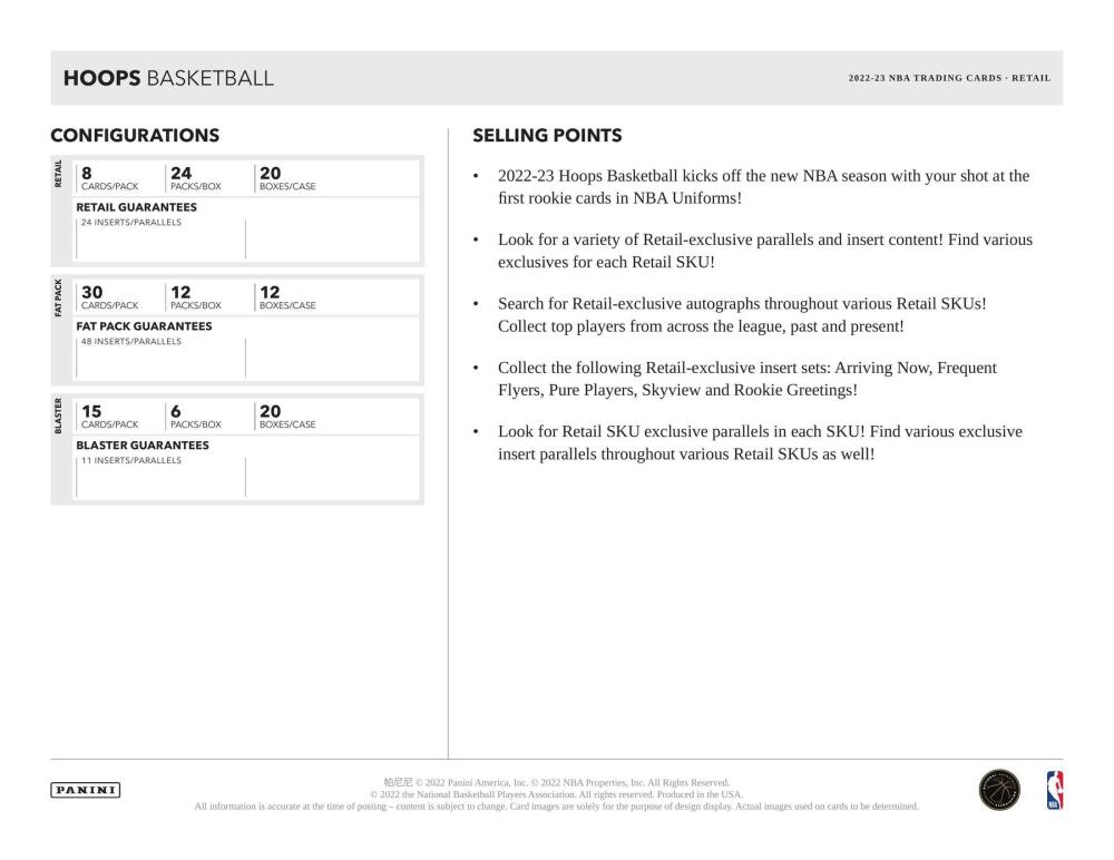 2022-23 Panini NBA Hoops Basketball 6-Pack Blaster Box Image 6
