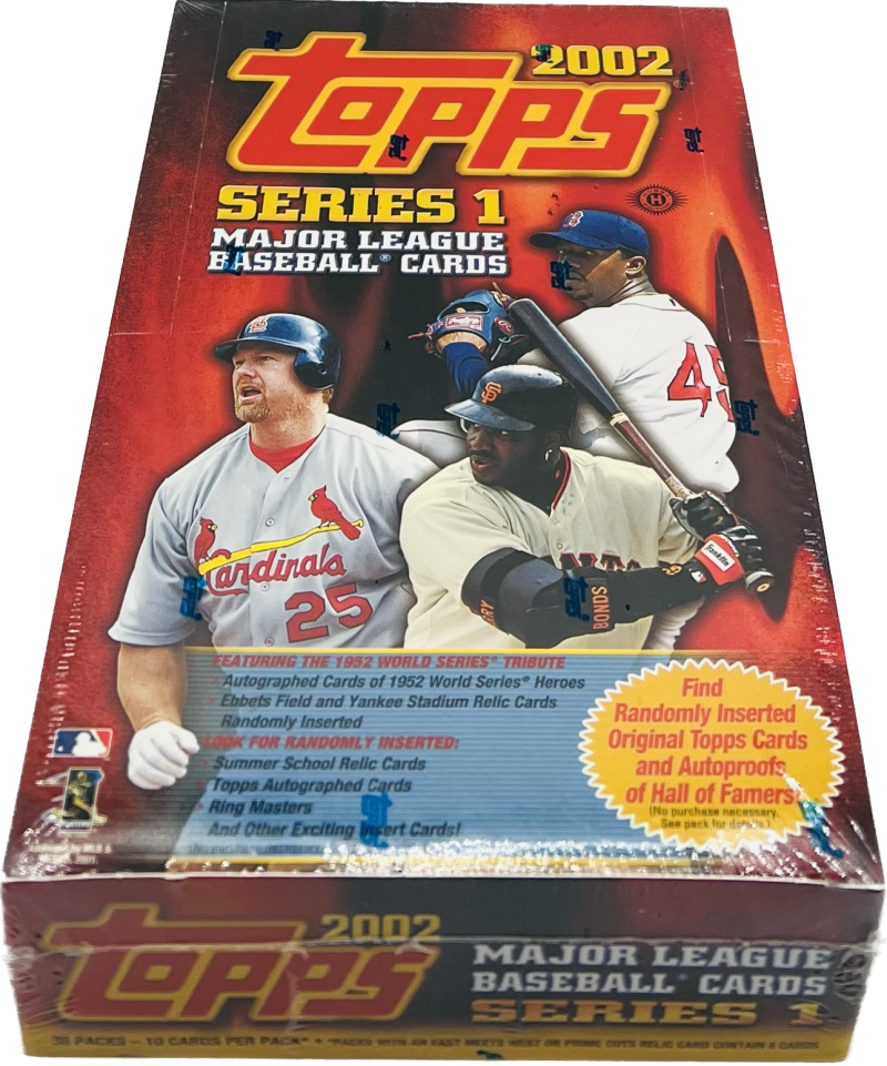 2002 Topps Series 1 Baseball Hobby Box Image 2