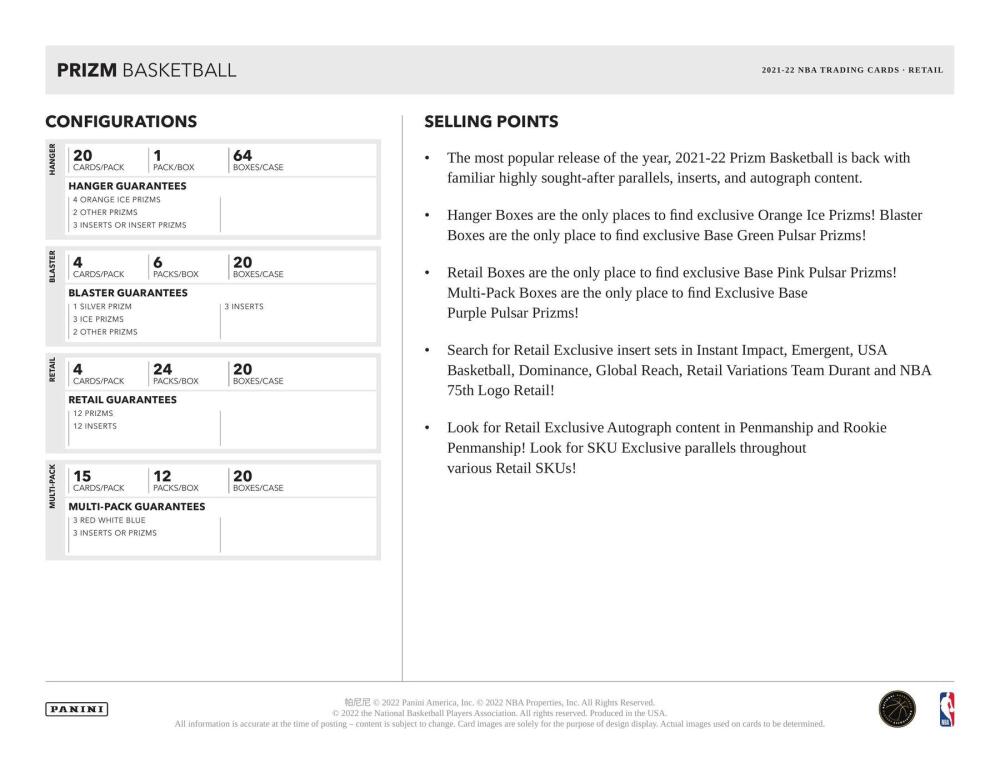 2021-22 Panini Prizm Basketball Retail 24-Pack Box Image 6