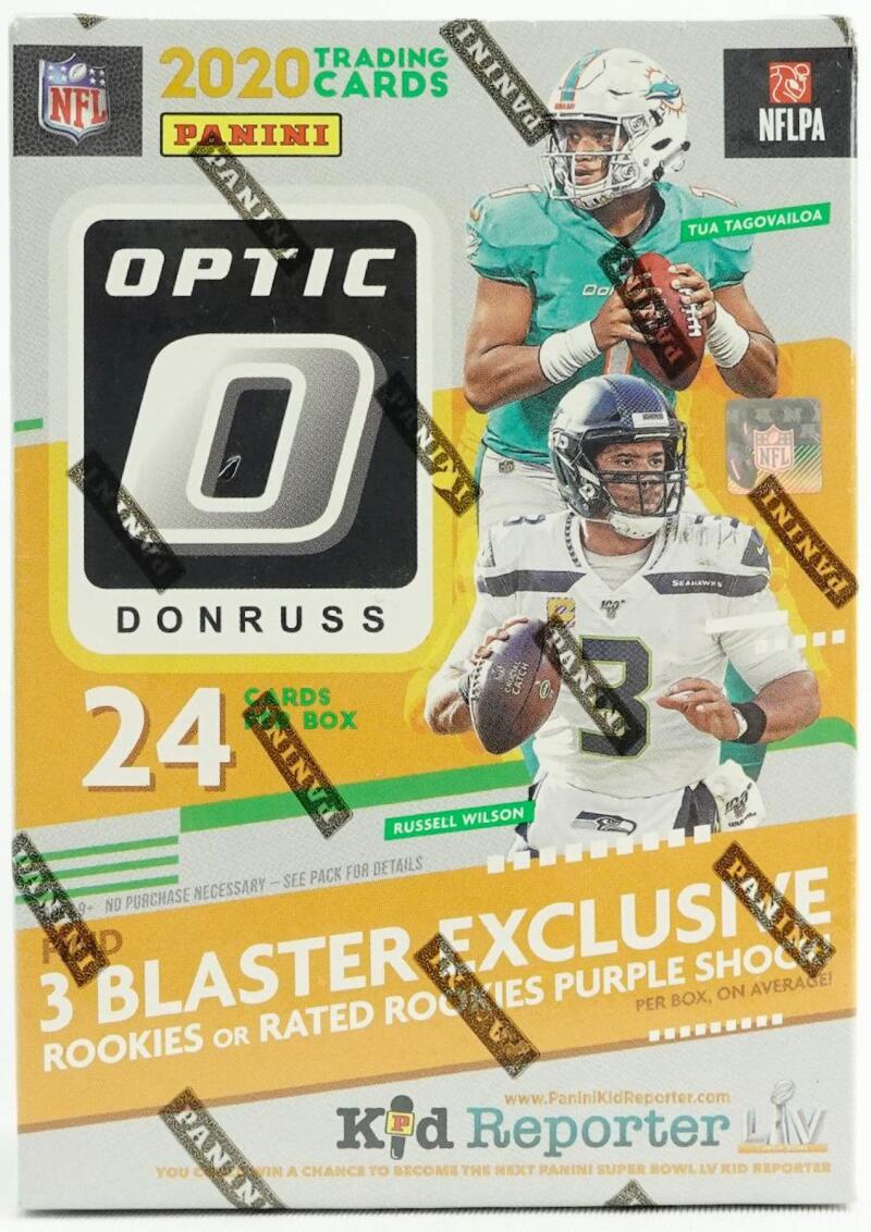 2020 Panini Donruss Optic Football 6-Pack Blaster Box (Purple Shock Parallels) Image 2