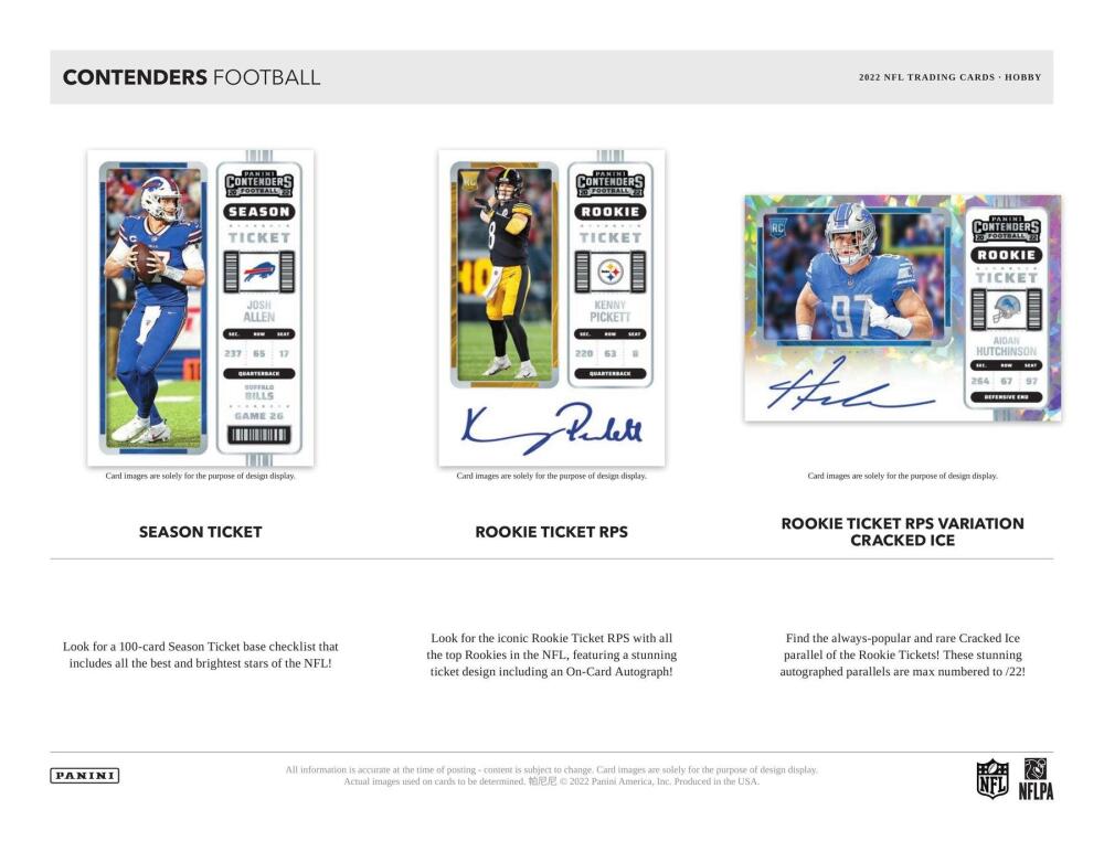 2022 Panini Contenders Football Hobby Box Image 4