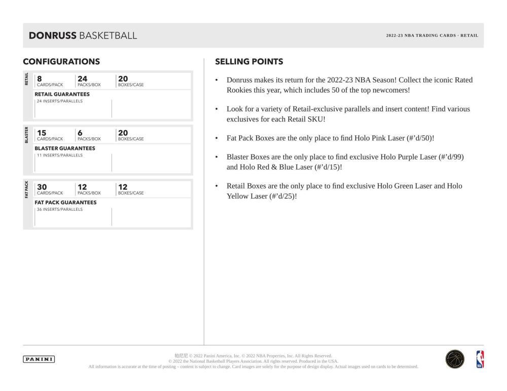 2022-23 Panini Donruss Basketball 6-Pack Blaster Box Image 5