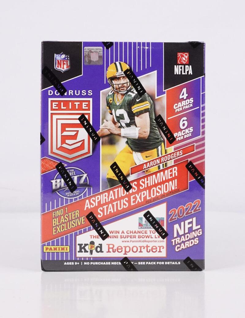 2022 Panini Donruss Elite Football 6-Pack Blaster Box (Green Parallels!) Image 1