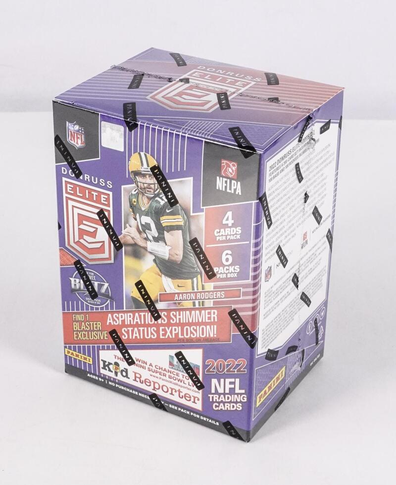 2022 Panini Donruss Elite Football 6-Pack Blaster Box (Green Parallels!) Image 2