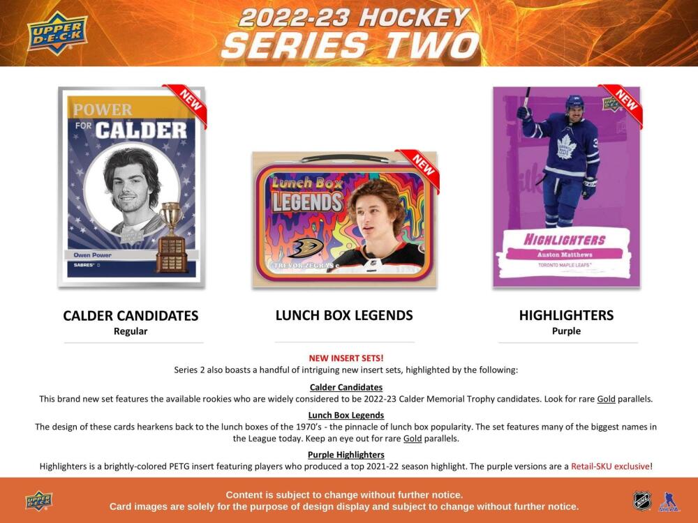 2022-23 Upper Deck Series 2 Hockey Blaster Box Image 4