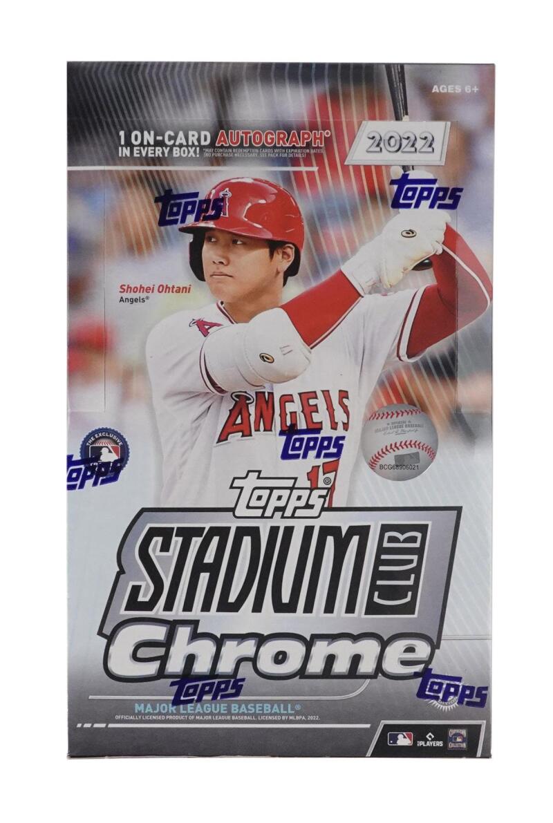 2022 Topps Stadium Club Chrome Baseball Hobby Box Image 2