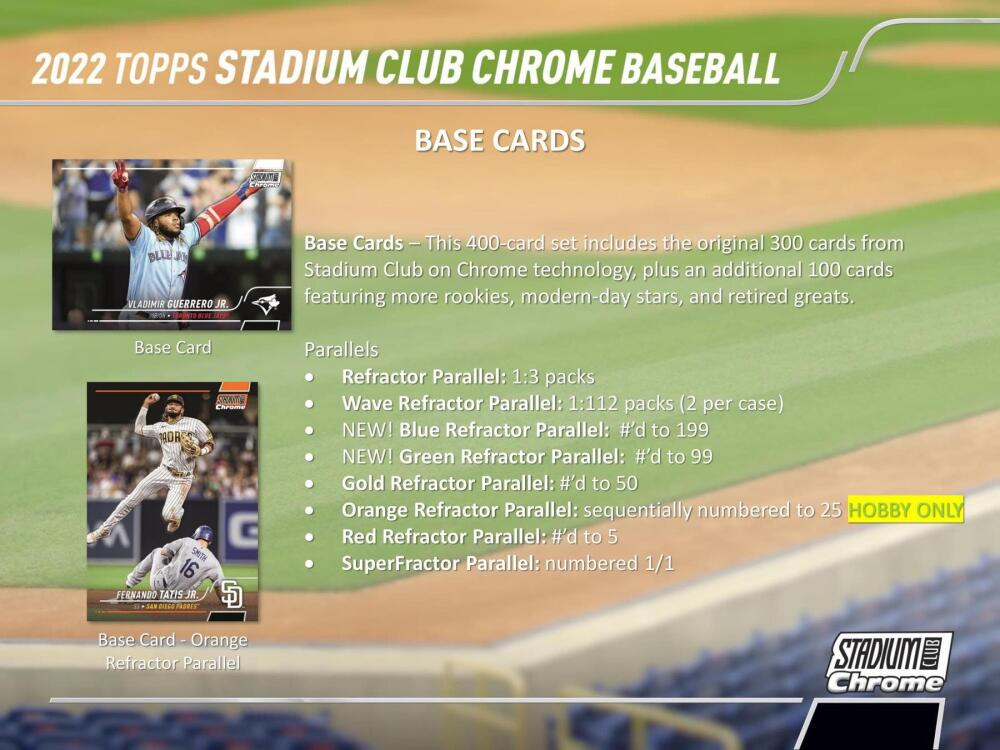 2022 Topps Stadium Club Chrome Baseball Hobby Box Image 4