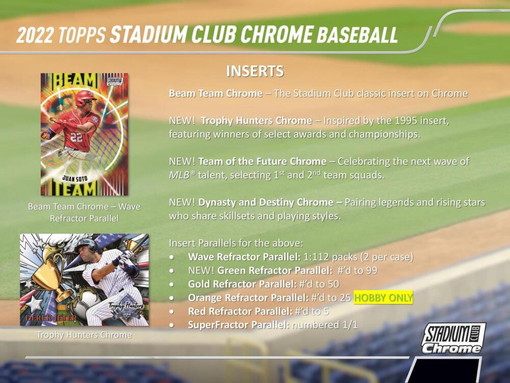 2022 Topps Stadium Club Chrome Baseball Hobby Box Image 5