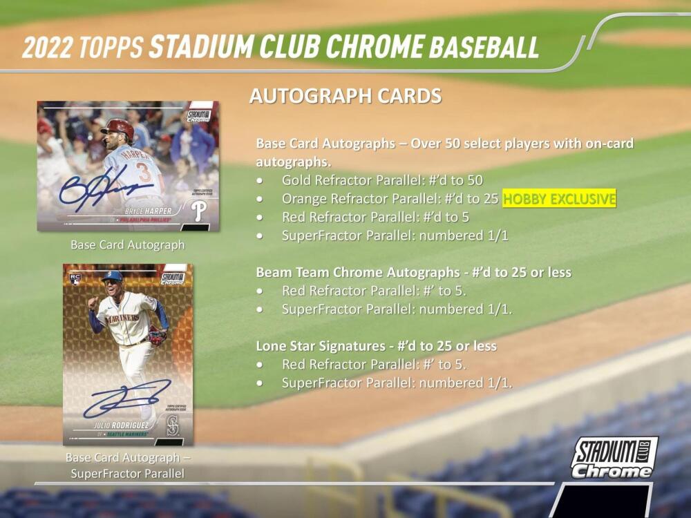 2022 Topps Stadium Club Chrome Baseball Hobby Box Image 6