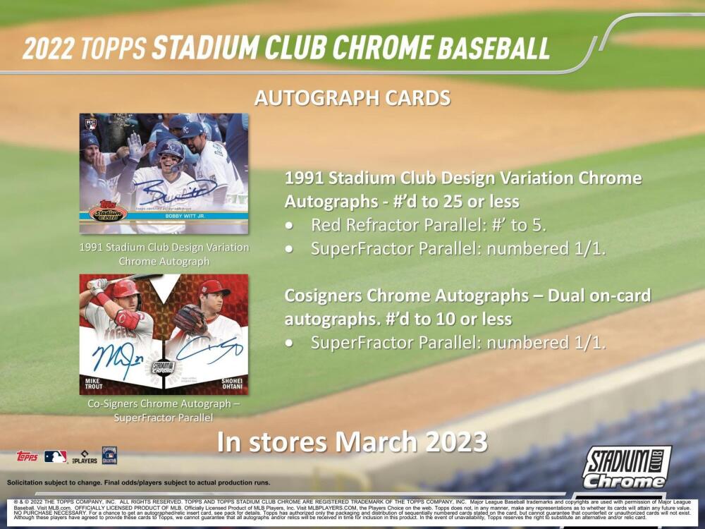 2022 Topps Stadium Club Chrome Baseball Hobby Box Image 7