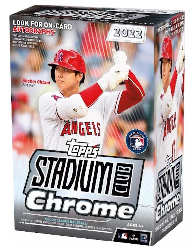 2022 Topps Stadium Club Chrome Baseball 4-Pack Blaster Box Image 1