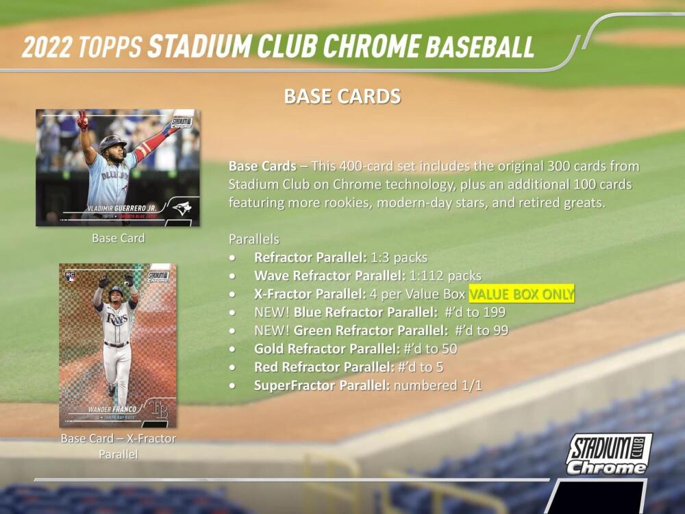 2022 Topps Stadium Club Chrome Baseball 4-Pack Blaster Box Image 4