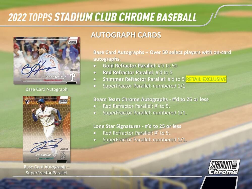 2022 Topps Stadium Club Chrome Baseball 4-Pack Blaster Box Image 6