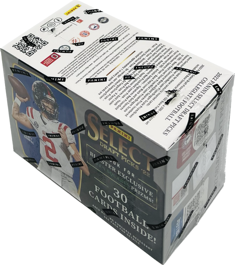 2022 Panini Select Draft Picks Football 6-Pack Blaster Box (Green Square Prizms!) Fanatics Image 3