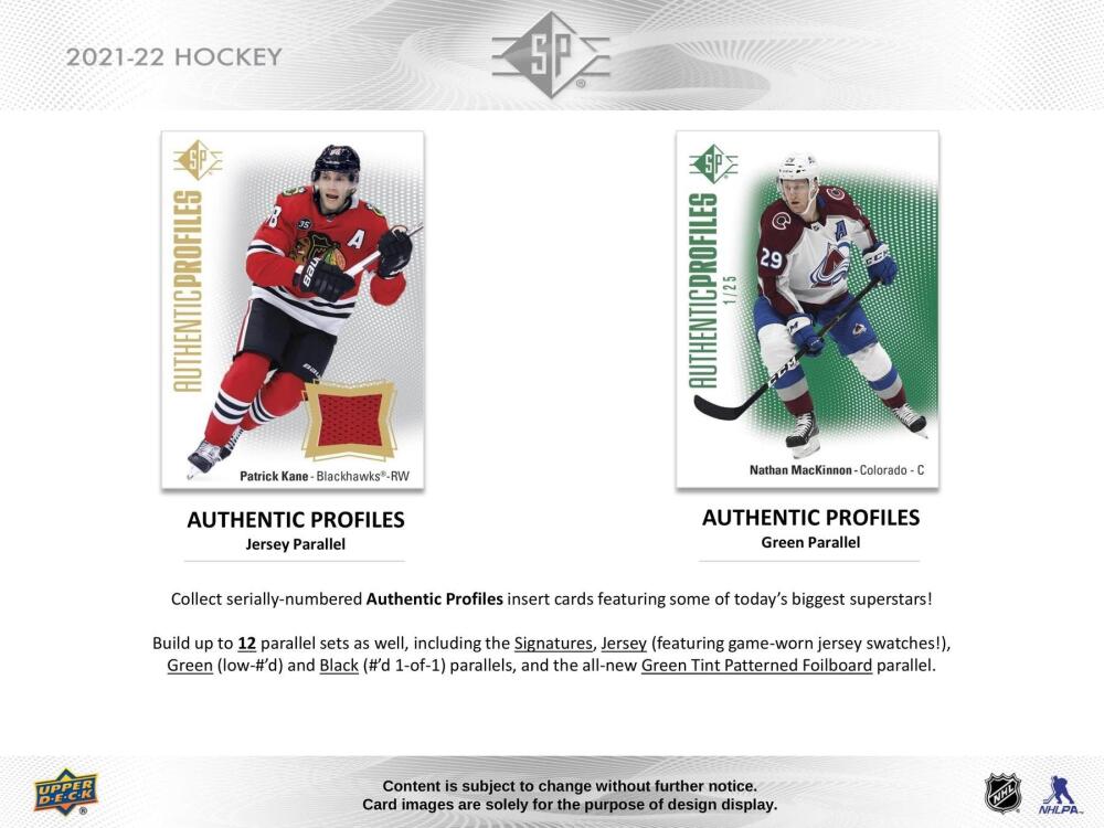 2021-22 Upper Deck SP Hockey 8-Pack Blaster Box Image 4