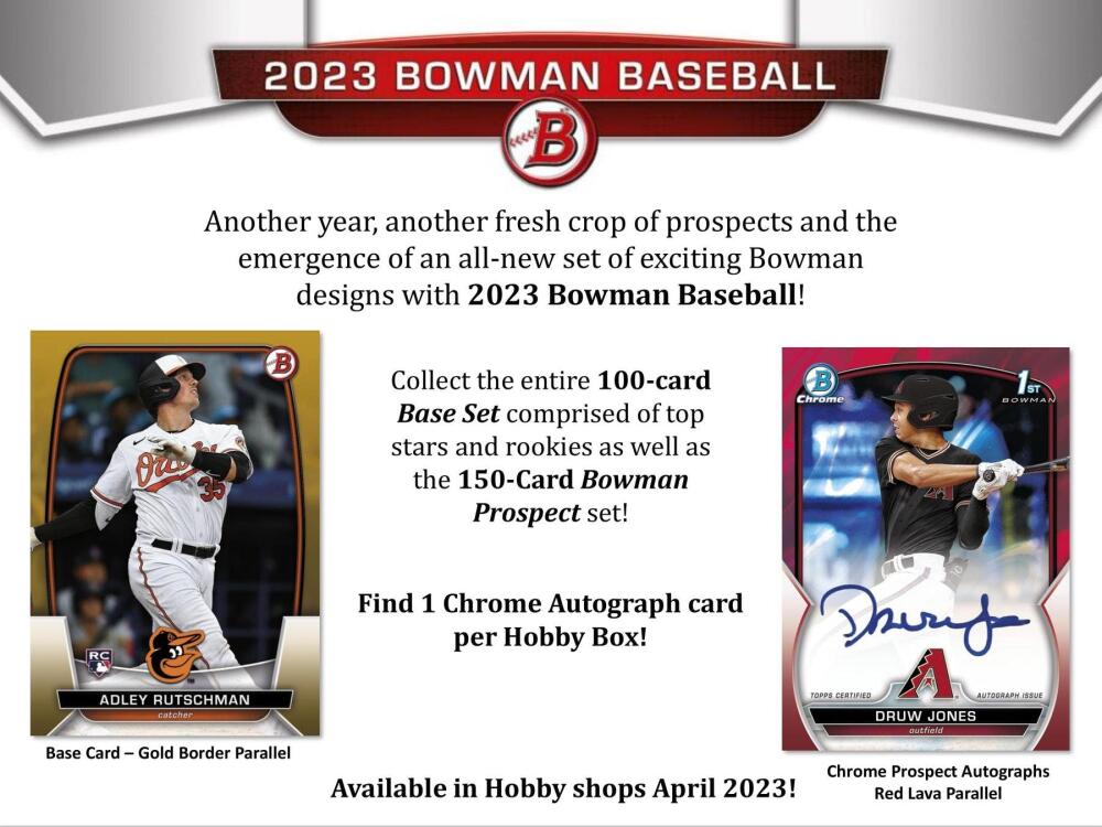 2023 Bowman Baseball Hobby Box Image 4