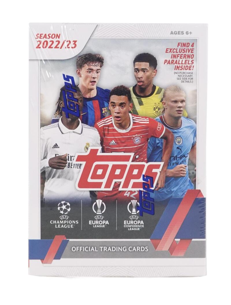 2022-23 Topps UEFA Club Competitions Soccer Blaster Box (7 packs per box) Image 2