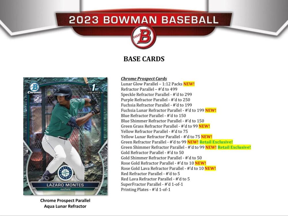 2023 Bowman Baseball 6-Pack Blaster Box Image 5