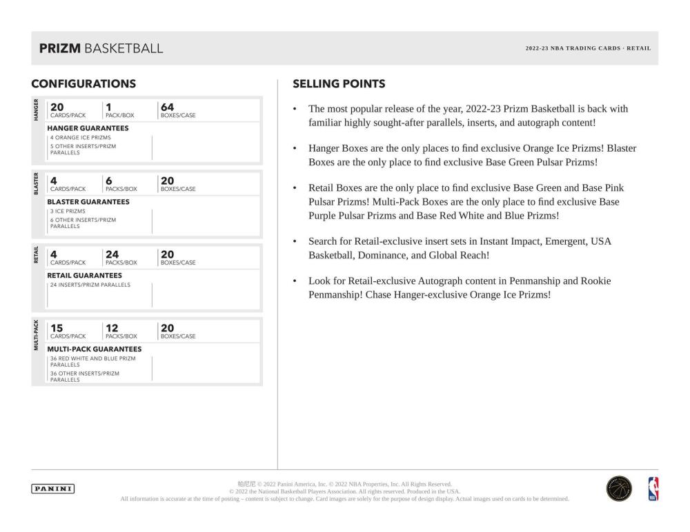 2022-23 Panini Prizm Basketball 6-Pack Blaster Box Image 7