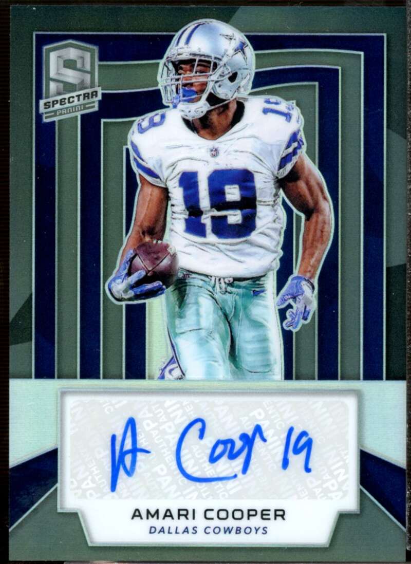 Amari Cooper Card 2019 Panini Spectra Signatures #17  Image 1