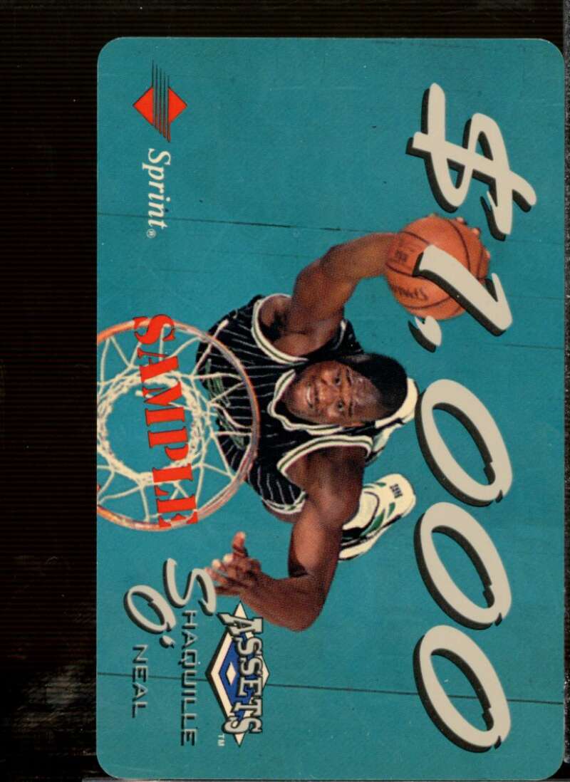 Shaquille O'Neal Promo Card 1994-95 Assets Phone Cards $1000 #NNO  Image 1