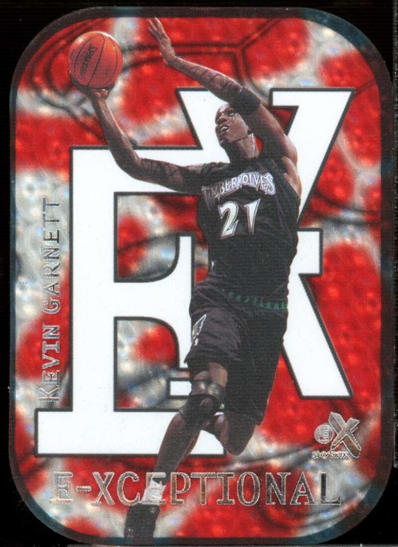 Kevin Garnett Card 1999-00 E-X E-Xceptional Red #XC2  Image 1