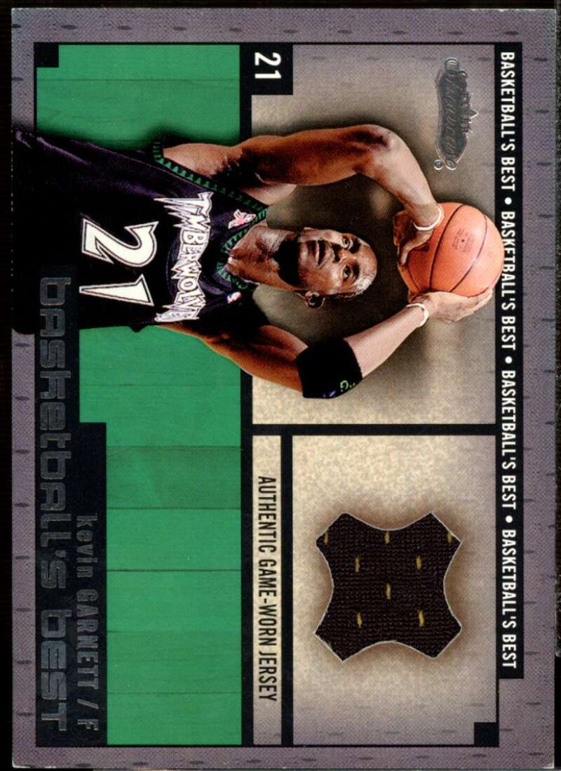 Kevin Garnett JSY 2002-03 Fleer Showcase Basketball's Best Memorabilia #BBM9  Image 1