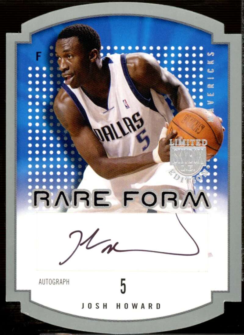 Josh Howard Rookie Card 2003-04 SkyBox LE Rare Form Autographs #9  Image 1