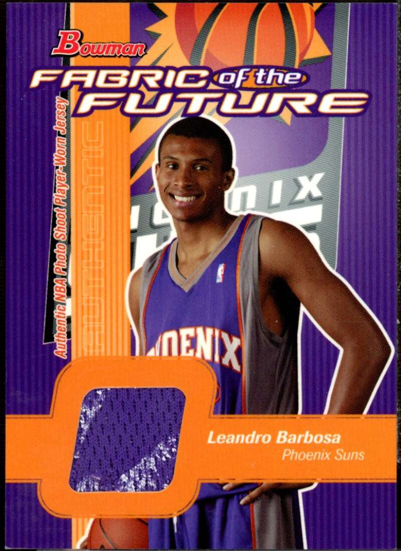 Leandro Barbosa Card 2003-04 Bowman Fabric of the Future #LB  Image 1