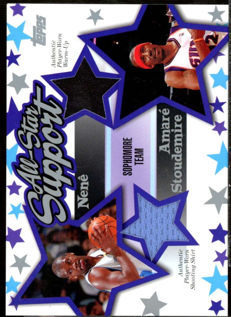 Nene/Amare Stoudemire Card 2004-05 Topps All-Star Support Relics #ASNS  Image 1