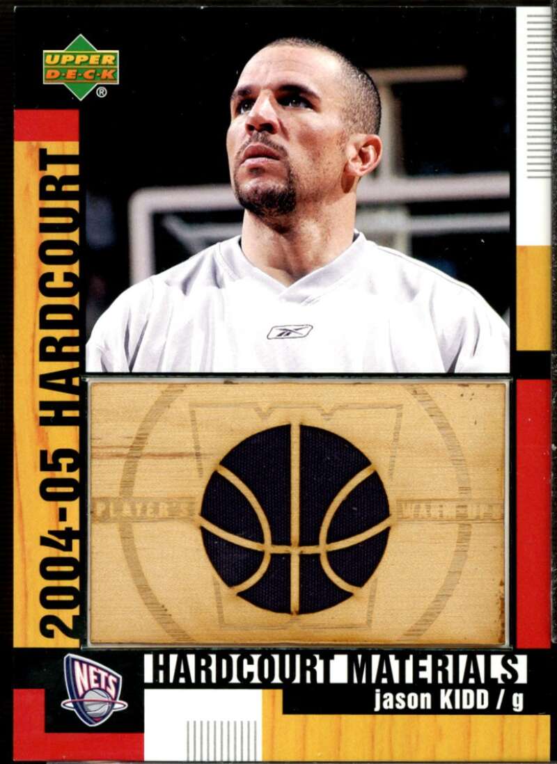 Jason Kidd Card 2004-05 Upper Deck Hardcourt Materials Combo #JK  Image 1