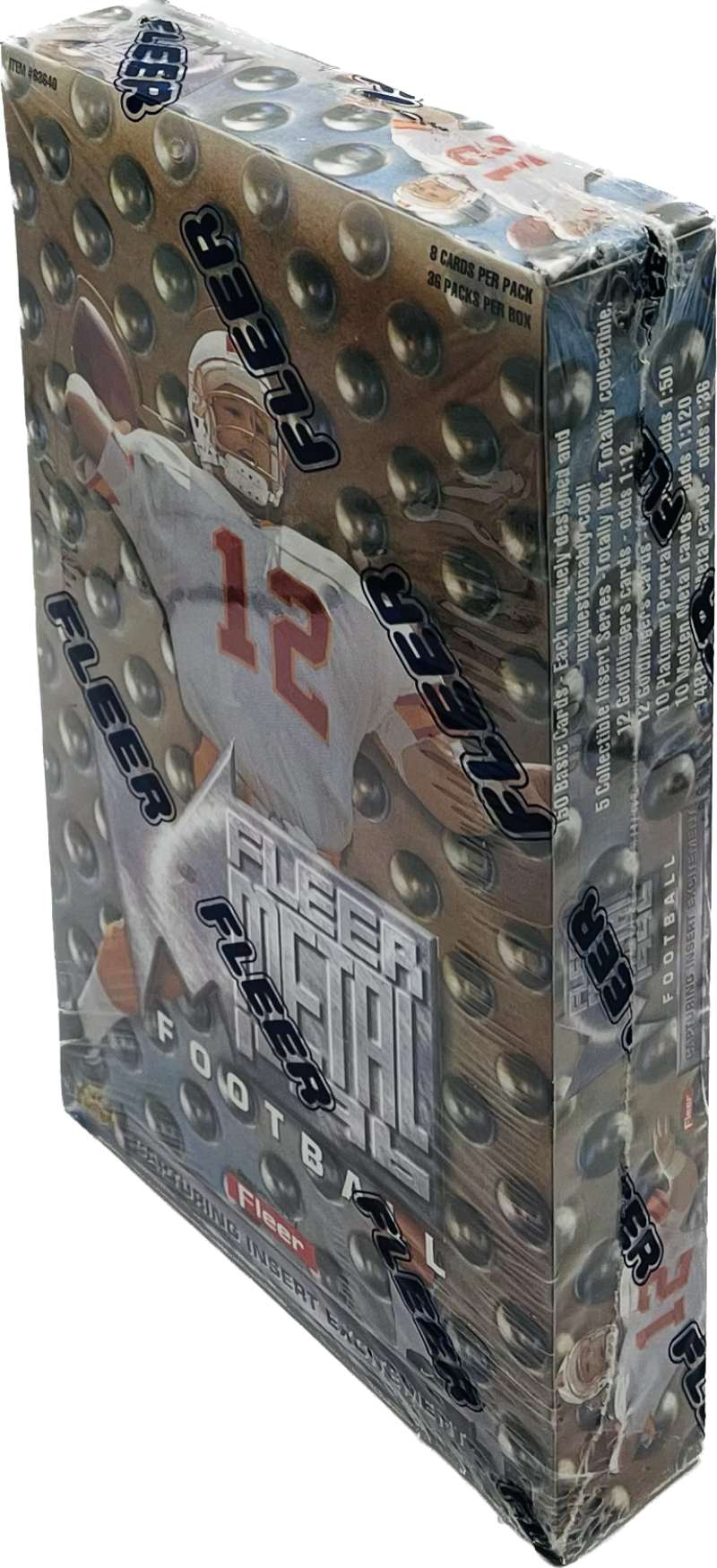 1996 Fleer Metal Football Retail Box Image 2