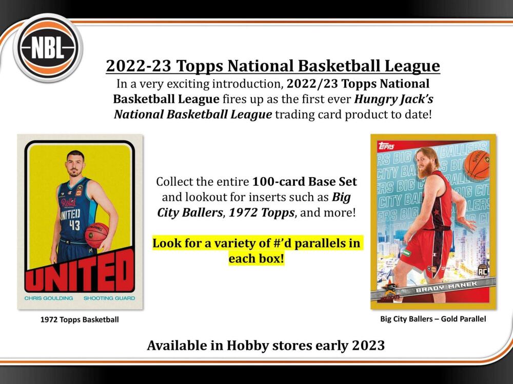 2022-23 Topps NBL Basketball Hobby Box Image 3