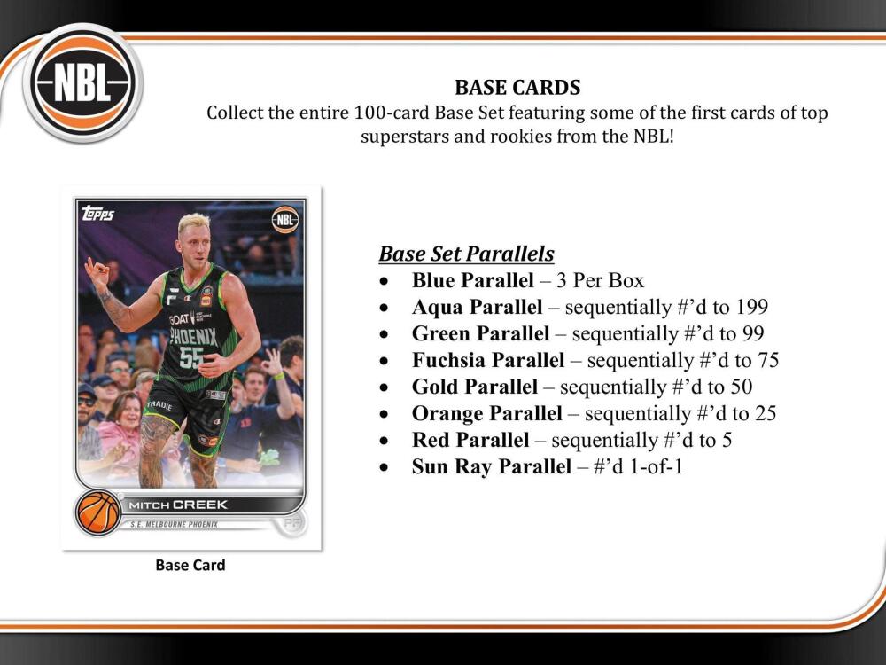 2022-23 Topps NBL Basketball Hobby Box Image 4