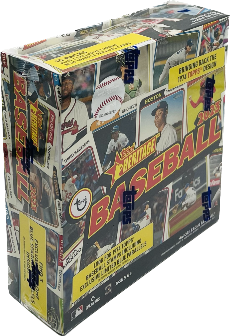 2023 Topps Heritage Baseball Mega Box (Blue Sparkle Parallels!) Image 1