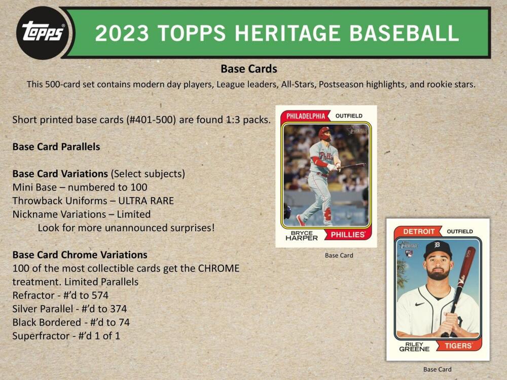 2023 Topps Heritage Baseball 8-Pack Blaster Box Image 4